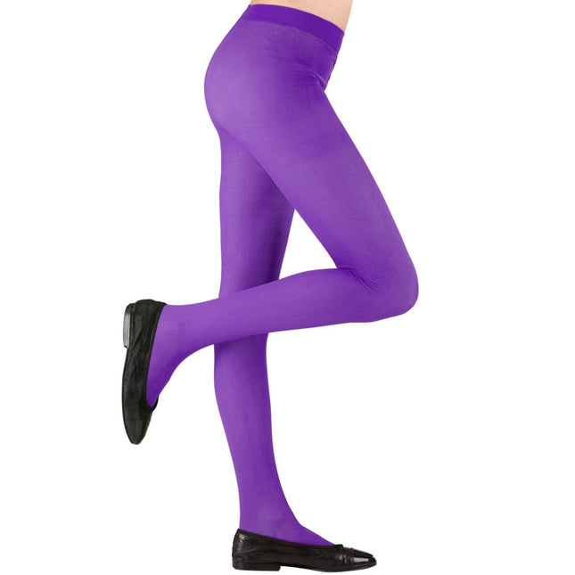 Paarse Panty Kind van Widmann koop je bij Partywinkel