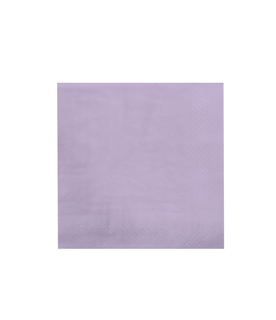 Paarse Servetten Pastel 16,5cm 8st van Paper Dreams koop je bij Partywinkel