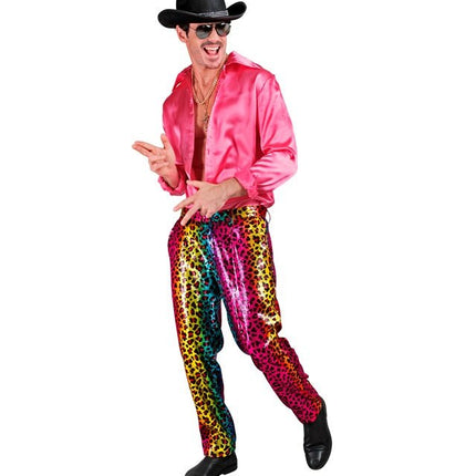 PAILLETTEN BROEK REGENBOOG LUIPAARD van Widmann koop je bij Partywinkel
