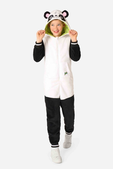 Panda Onesie Zwart Wit Kind van OppoSuits koop je bij Partywinkel