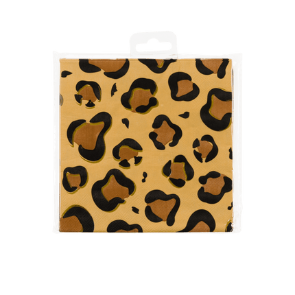 Panter Servetten 16cm 16st van Paper Dreams koop je bij Partywinkel
