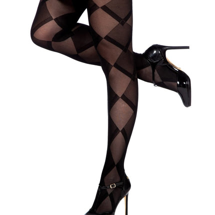 Zwarte Panty Dames Ruiten van Wilbers & Wilbers koop je bij Partywinkel