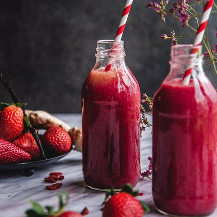 Papieren Rietjes Rood Wit 19,5cm 10st van Partydeco koop je bij Partywinkel