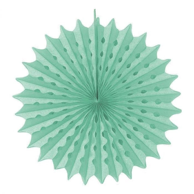 Papieren Waaier Mint Groen 45cm van Folat koop je bij Partywinkel