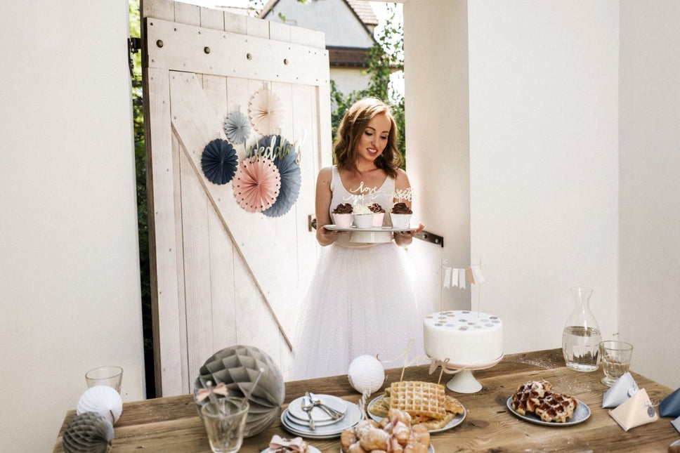 Papieren Waaiers Gekleurde Set 14 - 38cm 3 delig van Partydeco koop je bij Partywinkel