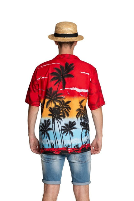 Hawai Shirt Paradise Rood – Unisex