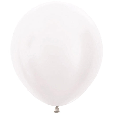 Parelmoeren Ballonnen Latex 45cm 25st van Sempertex koop je bij Partywinkel