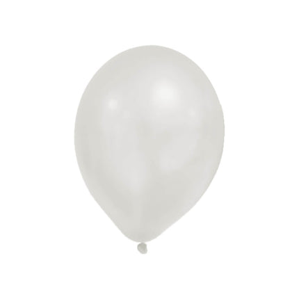 Party Ballonnen Metallic Pastel Wit 8st van Procos koop je bij Partywinkel