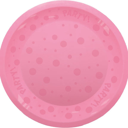 Party Bord Roze 21cm van Procos koop je bij Partywinkel