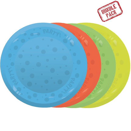 Party Borden Blauw Geel 21cm 4st van Procos koop je bij Partywinkel