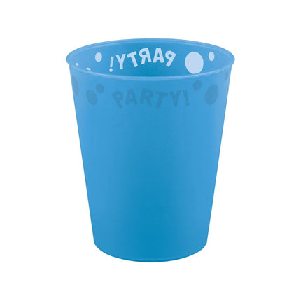 Party Reusable Semi Transparent Products Party Reusable Semi Transparent Cup 250Ml Blue 1St van Procos koop je bij Partywinkel
