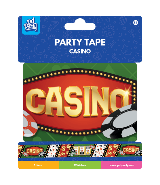 Party Tape Casino 1,2m van Paper Dreams koop je bij Partywinkel