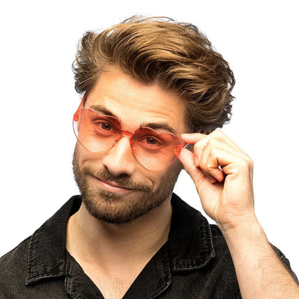 Partybril Festival hearts rood van Boland koop je bij Partywinkel