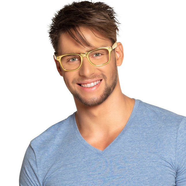 Partybrillen Goud Set 3 delig van Boland koop je bij Partywinkel