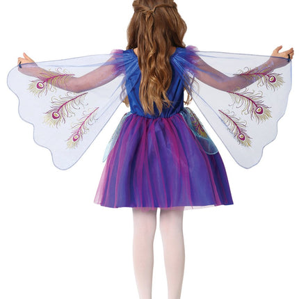 Pauw Kostuum Blauw Paars Meisje van Fiestas Guirca koop je bij Partywinkel