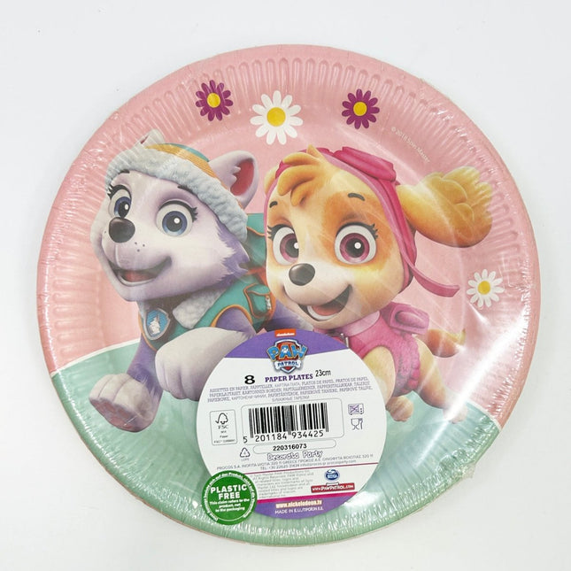 Paw Patrol Borden Gekleurd 23cm 8st van Procos koop je bij Partywinkel