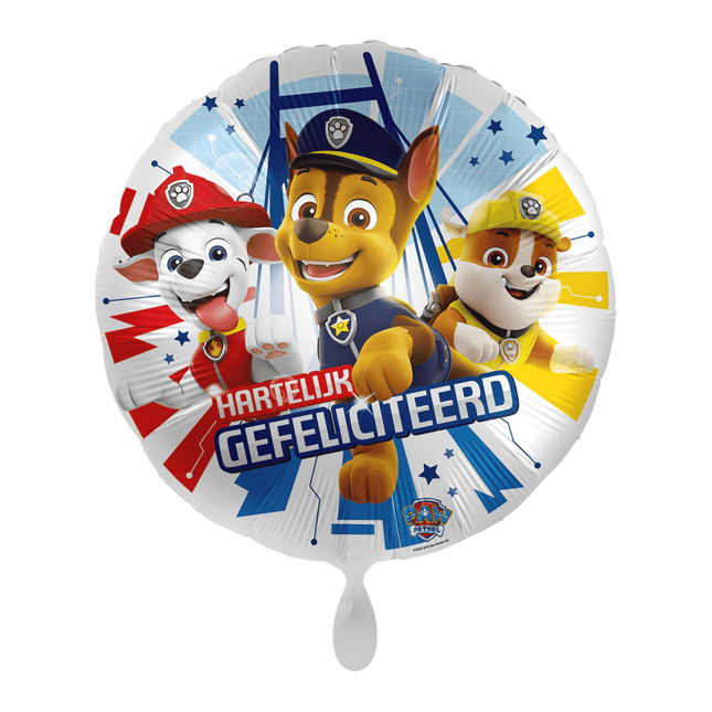 Paw Patrol Helium Ballon Leeg 43cm van Premioloon koop je bij Partywinkel