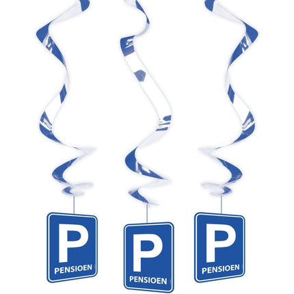Pensioen Hangdecoratie 70cm 3st van Folat koop je bij Partywinkel