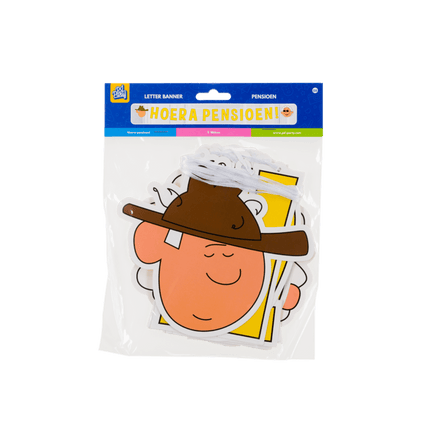 Pensioen Letterslinger 2,5m van Paper Dreams koop je bij Partywinkel
