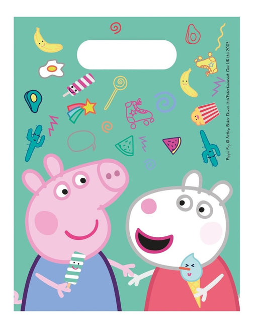 Peppa Pig Uitdeelzakjes 23cm 6st van Procos koop je bij Partywinkel