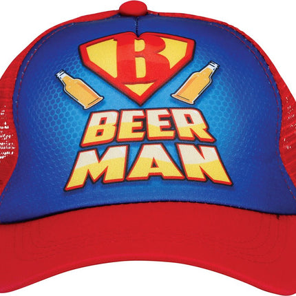Pet Beer man Blauw Rood van Fiestas Guirca koop je bij Partywinkel