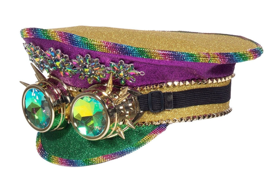 Burning Man Pet Regenboog Goggles van Wilbers & Wilbers koop je bij Partywinkel