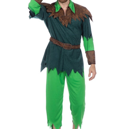 Peter Pan Kostuum Groen 4 delig van Wilbers & Wilbers koop je bij Partywinkel