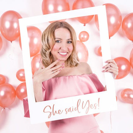 Photobooth Frame She Said Yes 59,5cm van Partydeco koop je bij Partywinkel