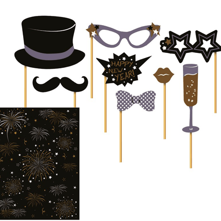 Photobooth New Year 8 delig van Fiestas Guirca koop je bij Partywinkel