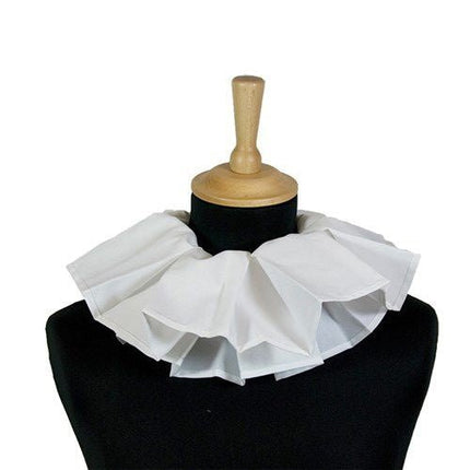 Pietenkraag Geplooid Wit van Haza Witbaard koop je bij Partywinkel