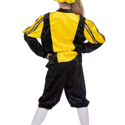 Pietenpak Kind Geel/Zwart Luxe van Wilbers & Wilbers koop je bij Partywinkel