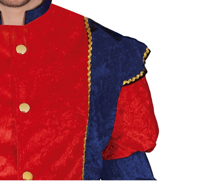 Pietenpak Rood/Blauw van Fiestas Guirca koop je bij Partywinkel