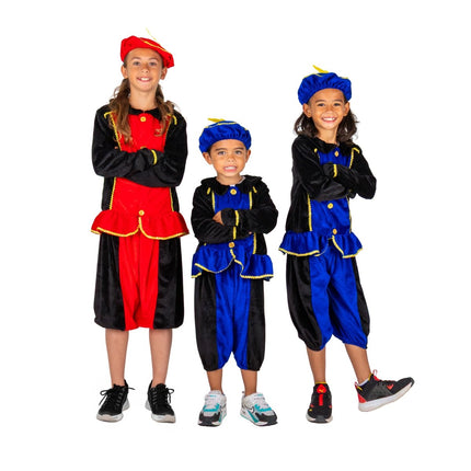 Pietenpakje Kind Blauw/Zwart van Folat koop je bij Partywinkel