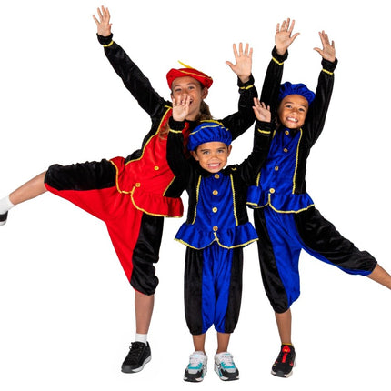 Pietenpakje Kind Blauw/Zwart van Folat koop je bij Partywinkel