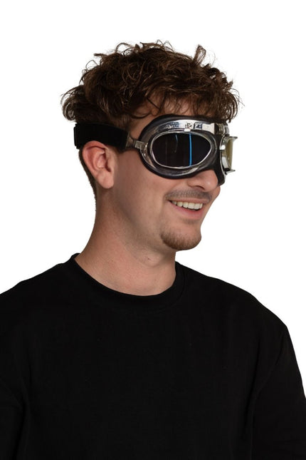 Piloot Bril Zilver van Partychimp koop je bij Partywinkel