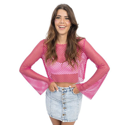 Roze Visnet Top Dames
