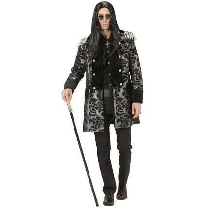 Piraat Jas Zwart Zilver Heren van Widmann koop je bij Partywinkel