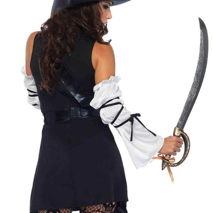 Piraat Jurk Zwart Wit Dames Leg Avenue van Leg Avenue koop je bij Partywinkel