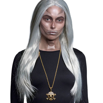 Piraat Ketting Goud Skelet van Boland koop je bij Partywinkel
