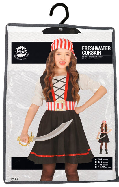 Piraat Kostuum Zwart Rood Meisje van Fiestas Guirca koop je bij Partywinkel