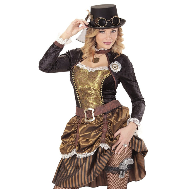 Piraat Kousenband Zwart Grijs Dames van Widmann koop je bij Partywinkel