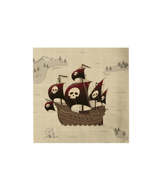 Piraat Servetten 16st van Paper Dreams koop je bij Partywinkel