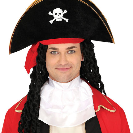 Piraathoed Zwart Rood van Fiestas Guirca koop je bij Partywinkel