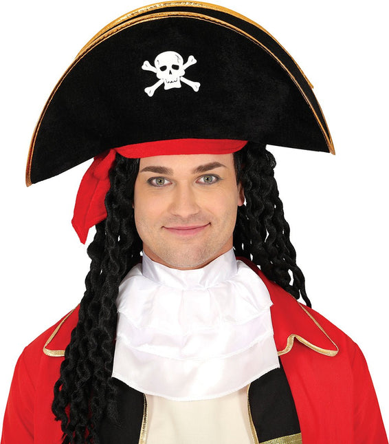Piraathoed Zwart Rood van Fiestas Guirca koop je bij Partywinkel