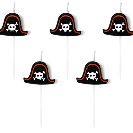 Piraten Kaarsen 2cm 5st van Partydeco koop je bij Partywinkel