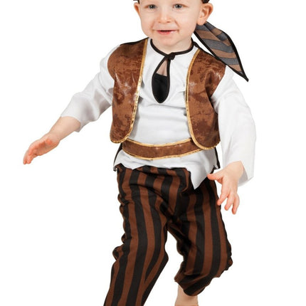 Piraten Kostuum Bruin Baby van Wilbers & Wilbers koop je bij Partywinkel