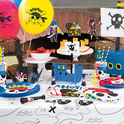Piraten Servetten Ahoy 33cm 16st van Unique koop je bij Partywinkel