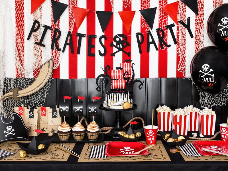 Piraten Uitdeelzakjes 18cm 6st van Partydeco koop je bij Partywinkel
