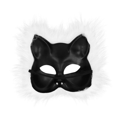 Pluchen masker Witte kat van Boland koop je bij Partywinkel
