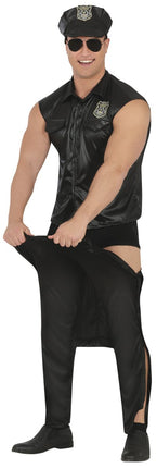 Politie Kostuum Zwart Heren Sexy van Fiestas Guirca koop je bij Partywinkel